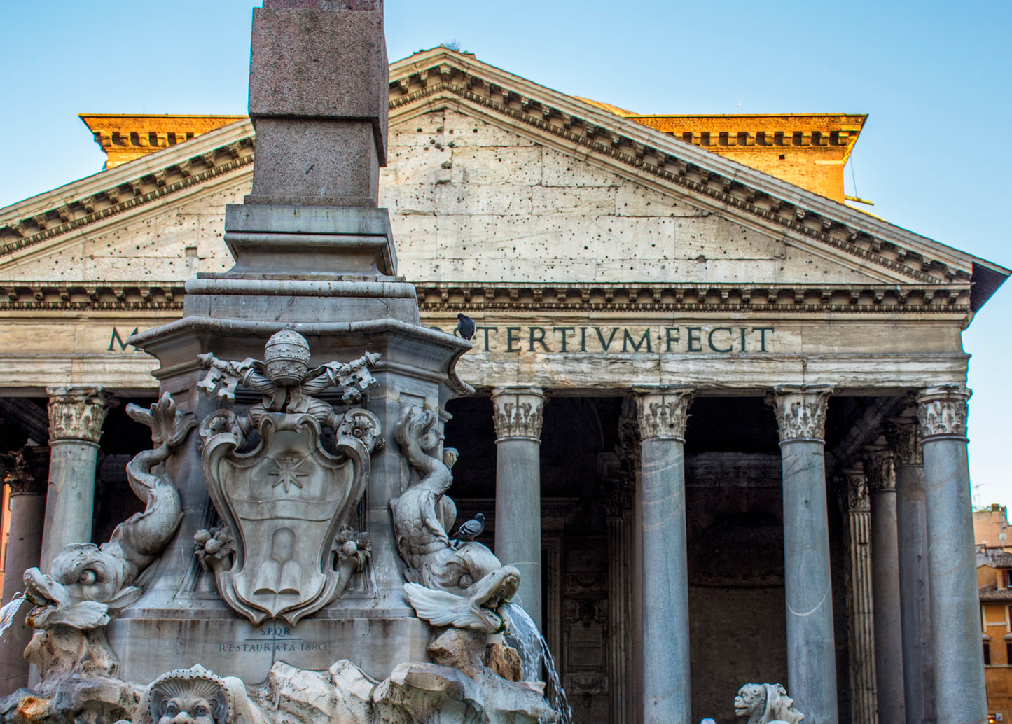 Pantheon and Fountain in Rome