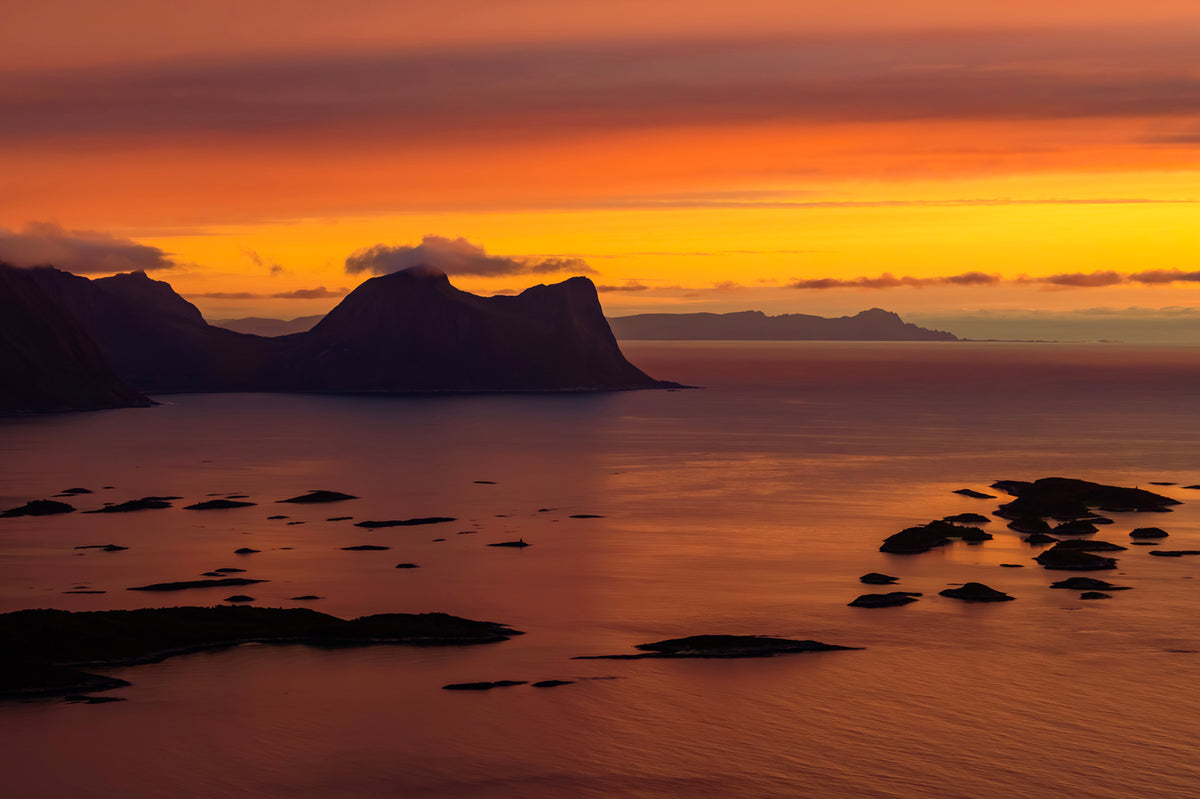 Sunset Over Senja’s Coastal Islands, Norway