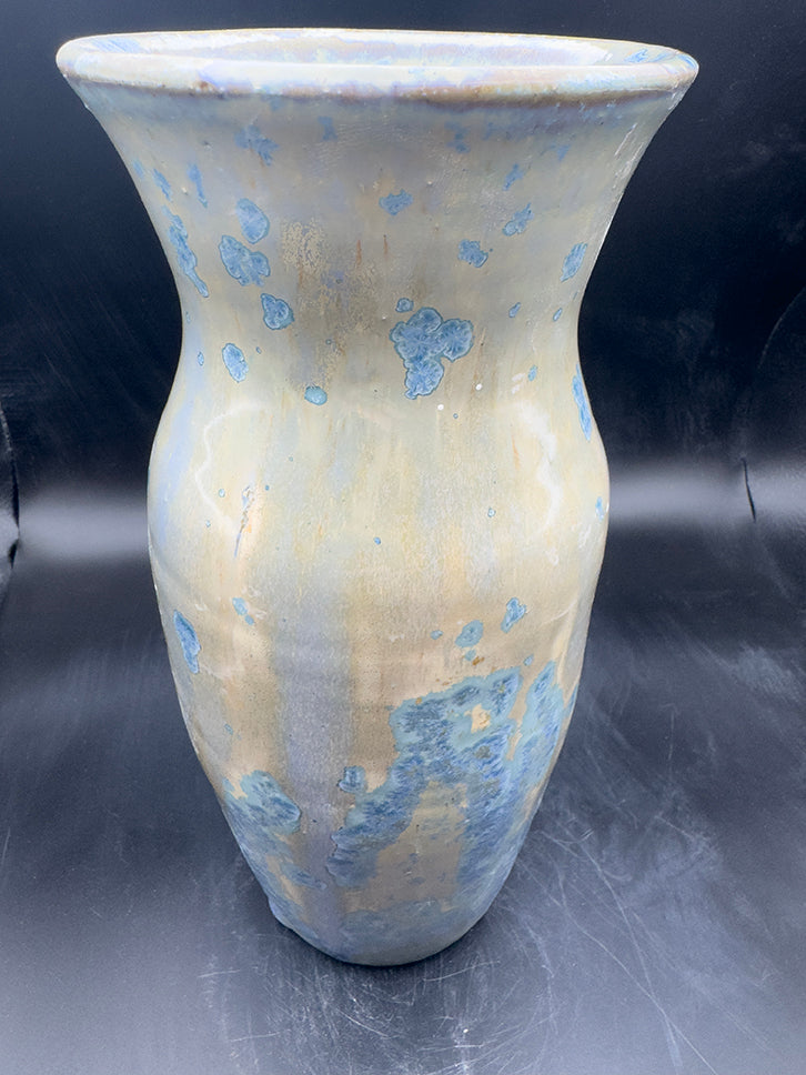 Tall Vase with Crystalline Glaze