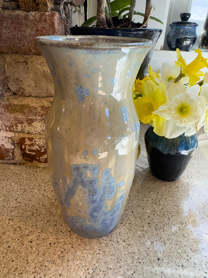 Tall Vase with Crystalline Glaze