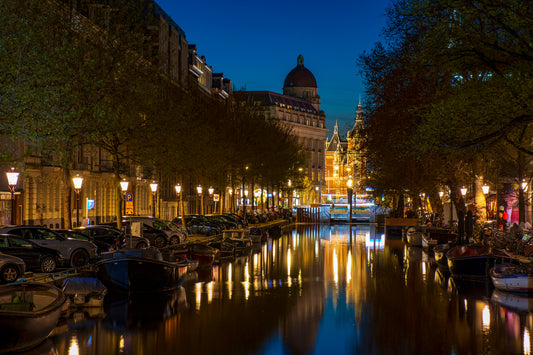 Nighttime Reflection, Amsterdam, Netherlands