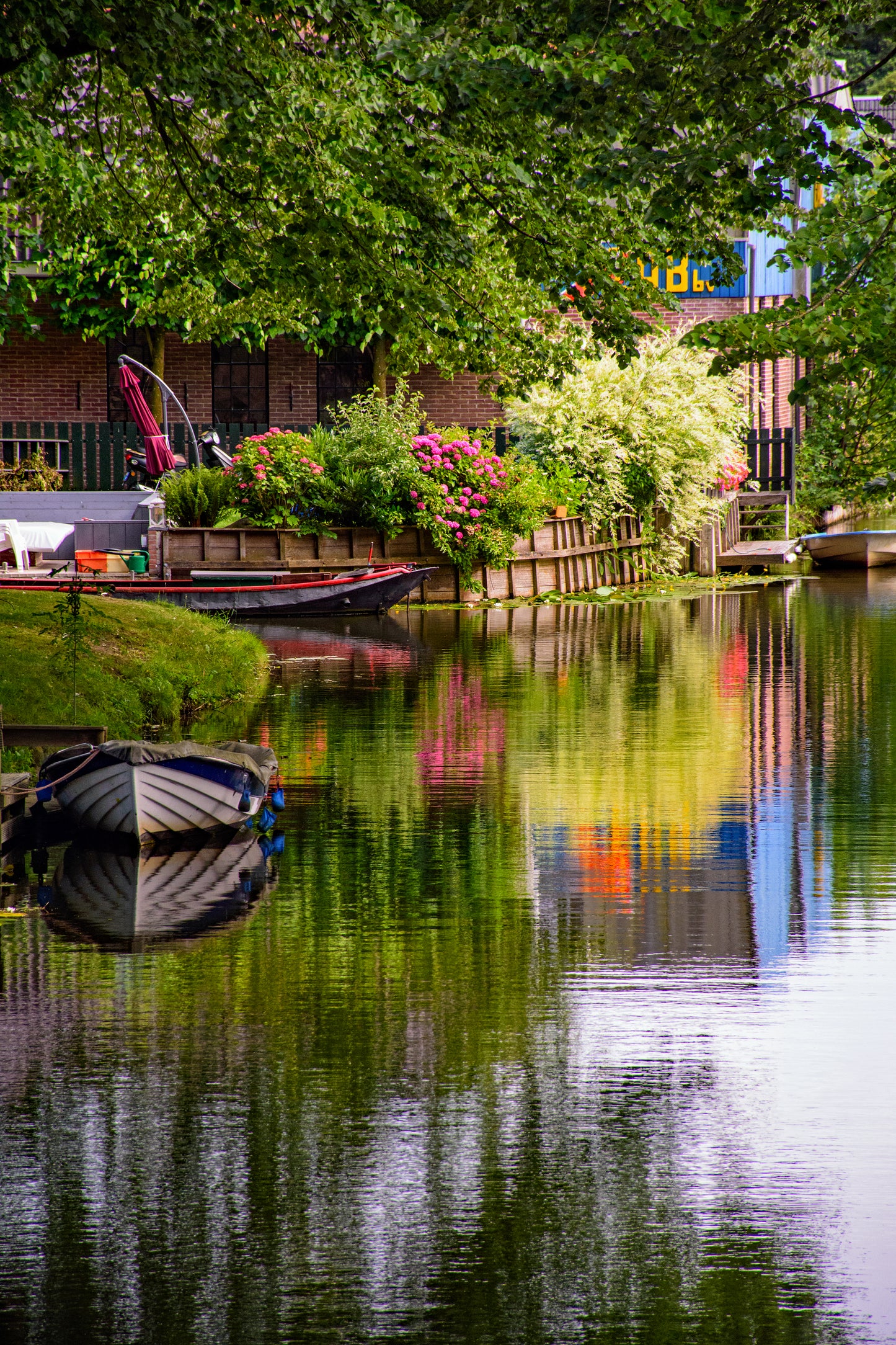 Canal, Edam, Netherlands