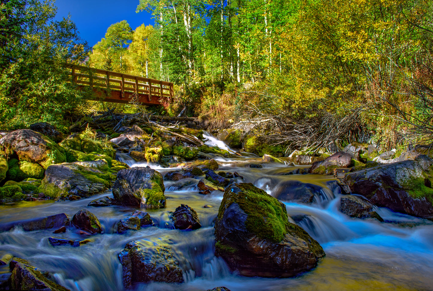 Fall Cascade at the Maroon Bells, Colorado