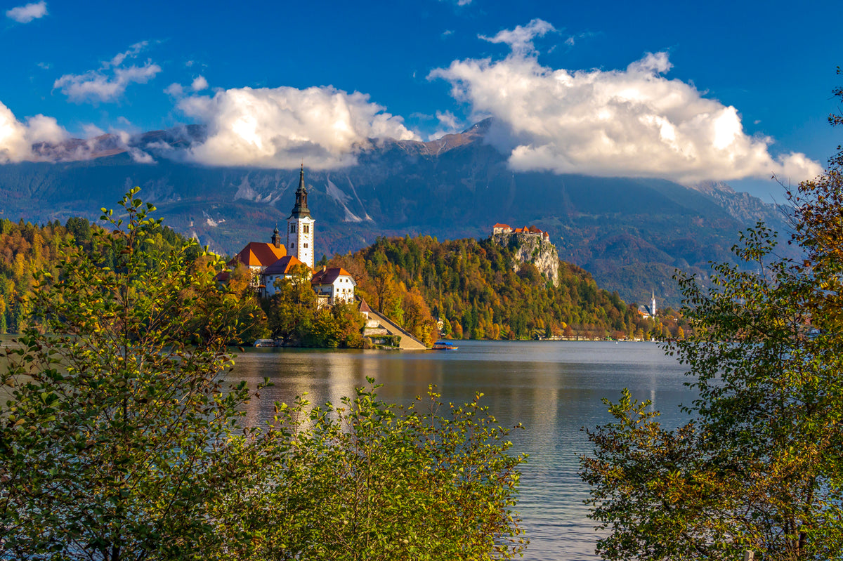Lake Bled and Church Island Beneath the Julian Alps, Slovenia