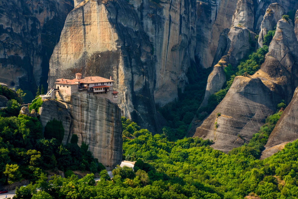Meteora, Greece — Monastery Perched on Dramatic Rock Pillars