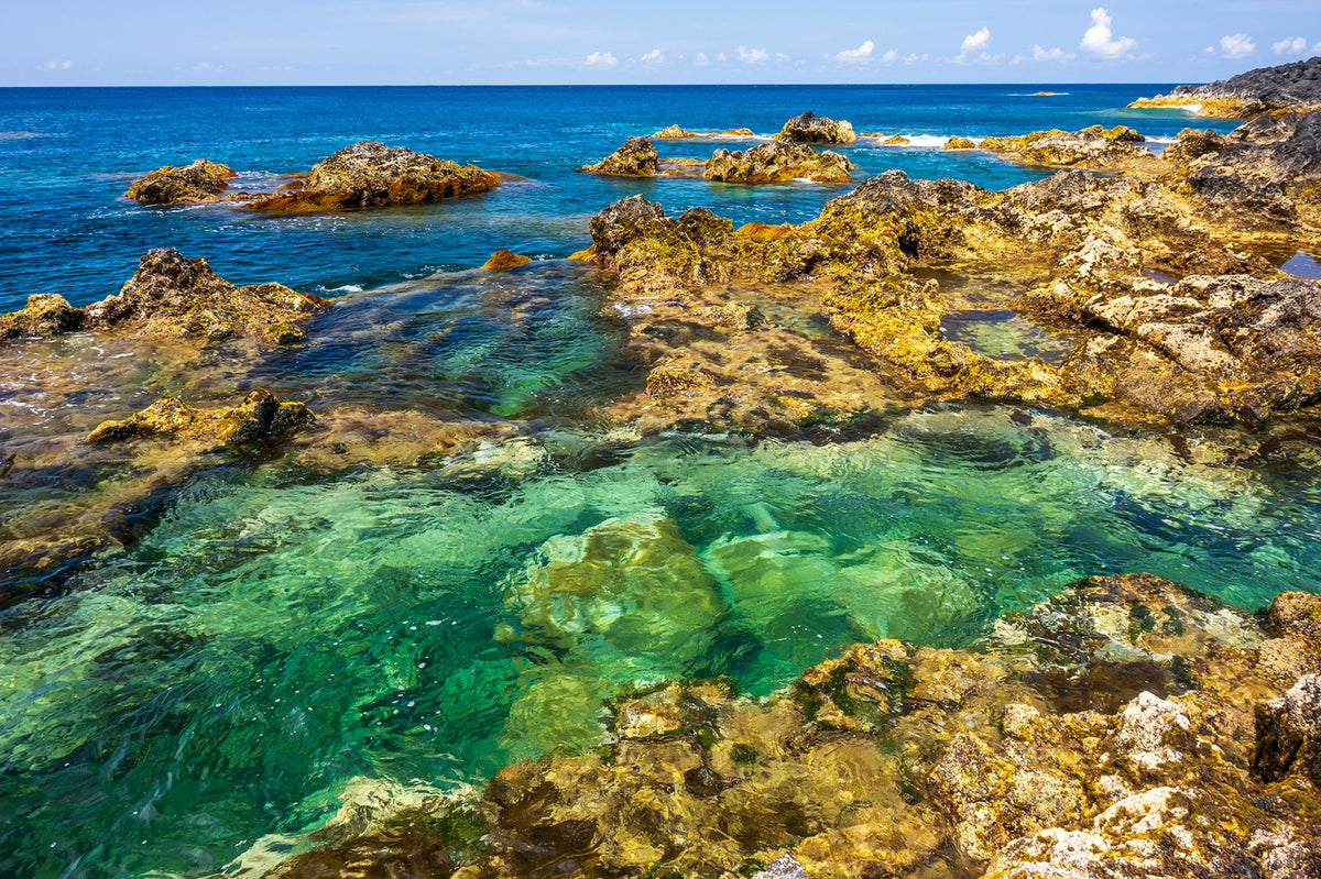 Turquoise Tide Pools at Mosteiros, São Miguel, Azores