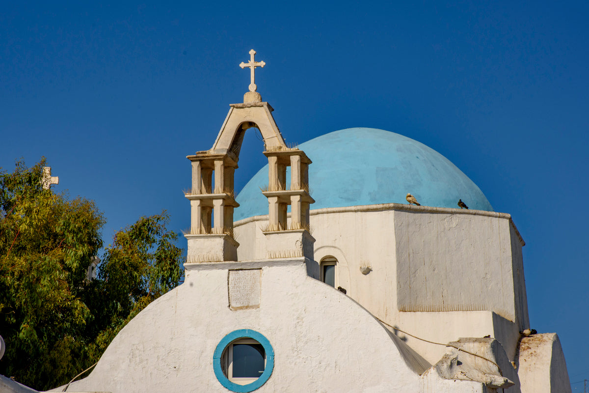 St. Nicholas Church, Mykonos — Blue Dome
