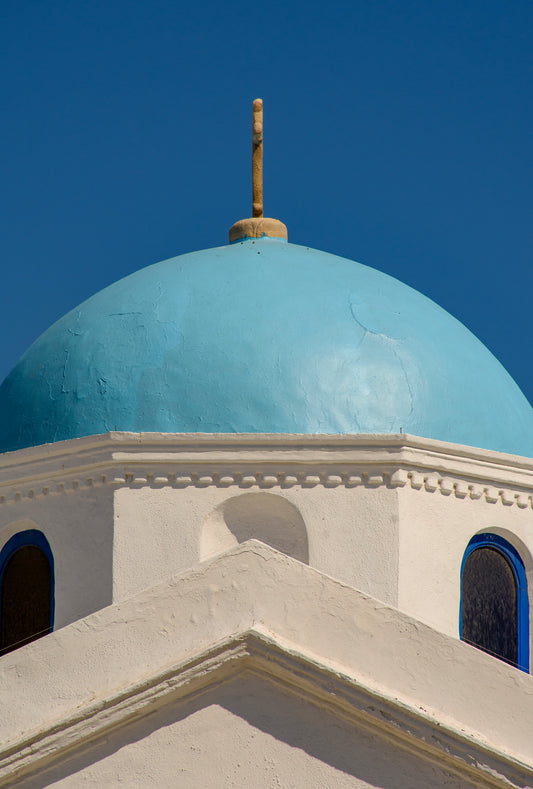Blue Domed Mykonos Church