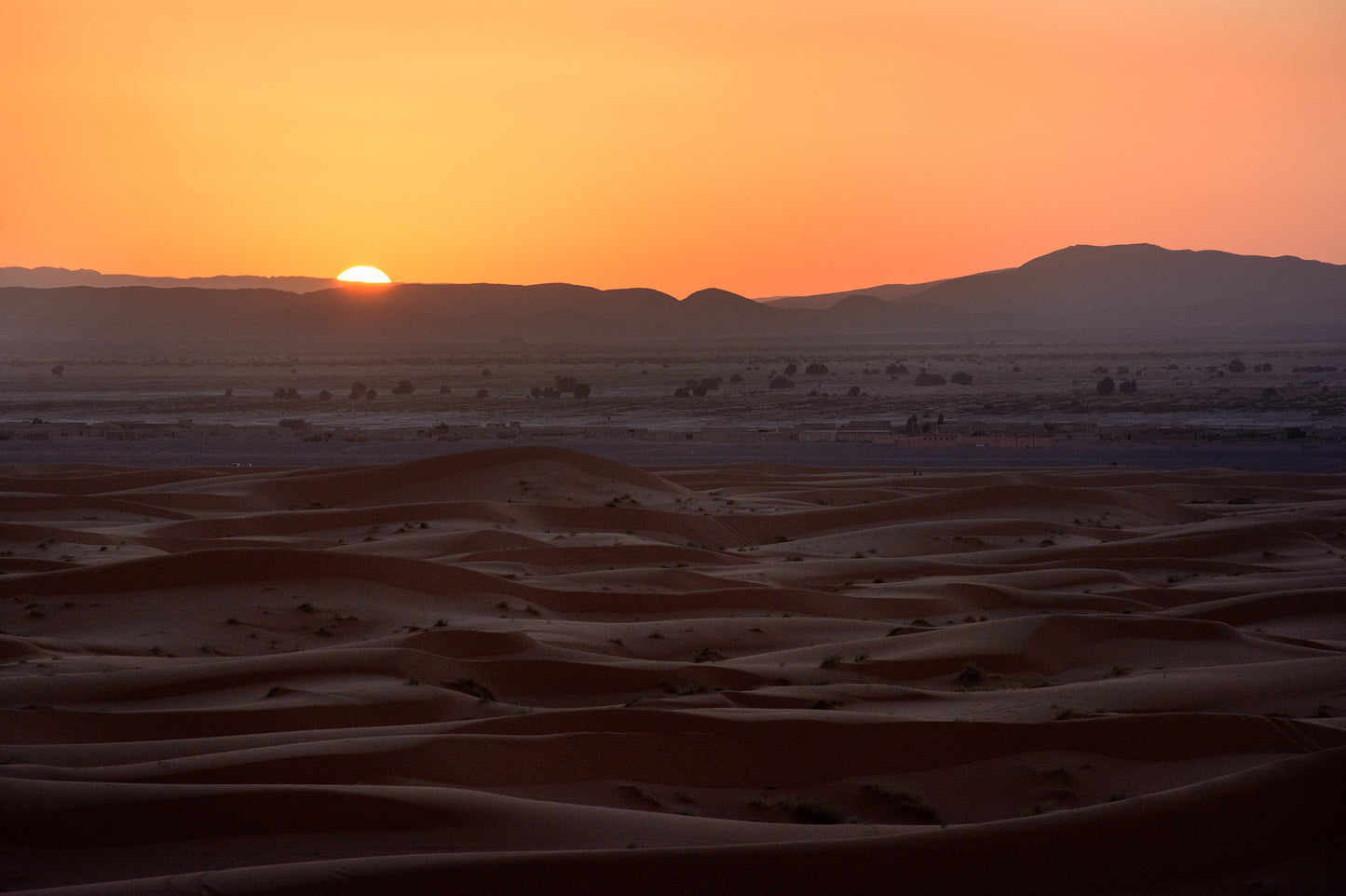 Sunrise over the Sahara, Morocco