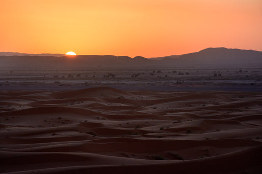 Sunrise over the Sahara, Morocco
