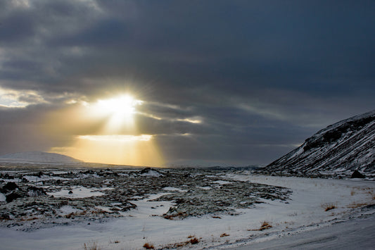 Snowy Road, Iceland