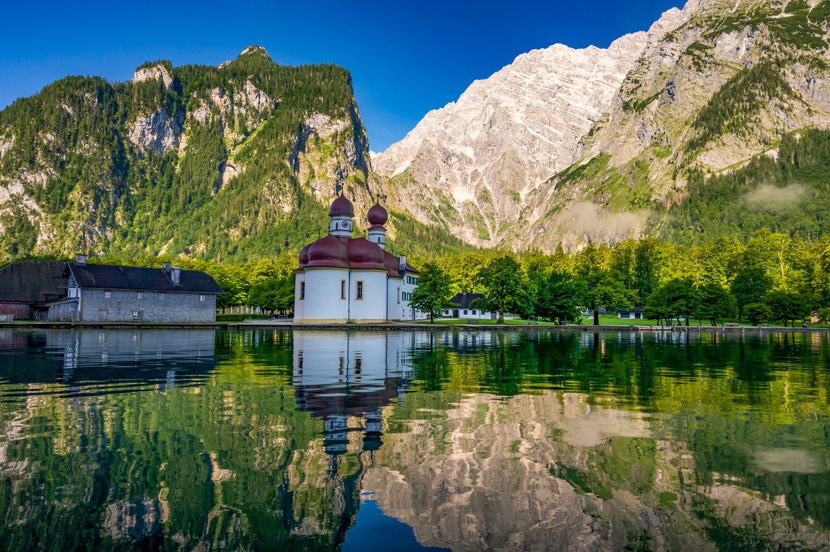 St Bartholomews, Konigsee, Berchtesgaden, Bavarian Alps, Germany