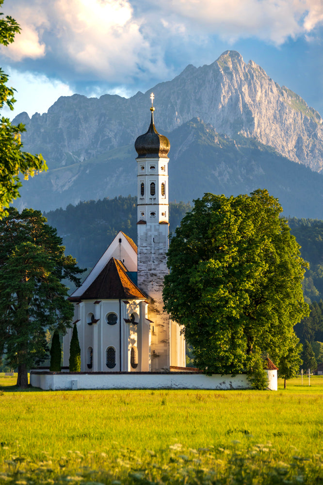 St. Coloman’s Church Beneath the Bavarian Alps, Germany