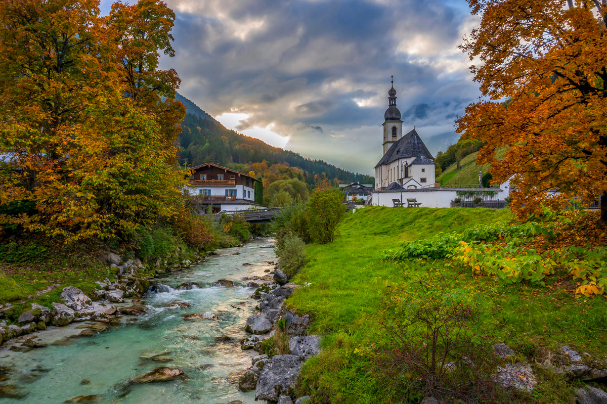 St Sebastians, Autumn Colors, Berchtesgaden, Bavarian Alps, Germany