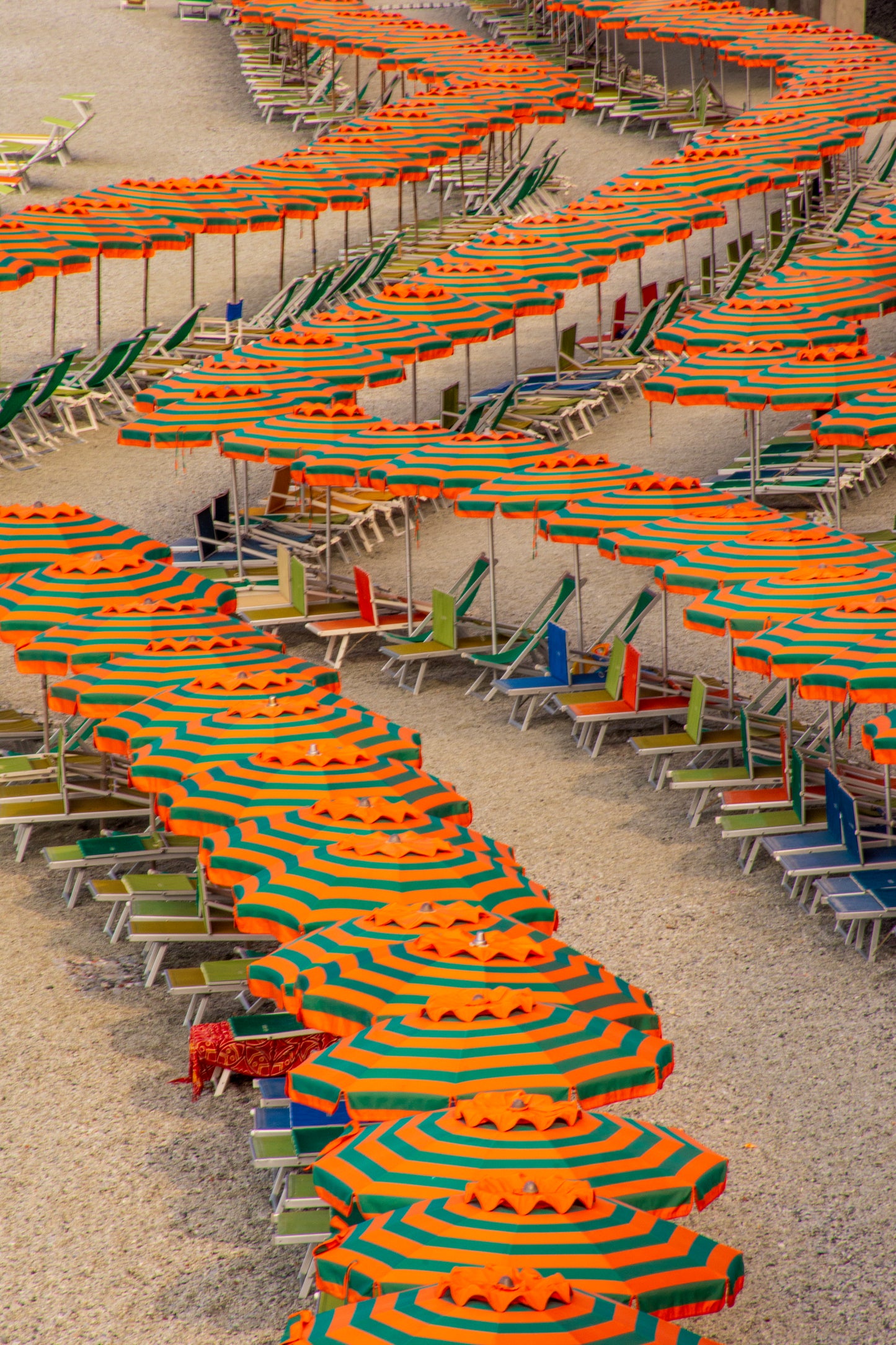 Umbrellas Cinque Terre, Italy