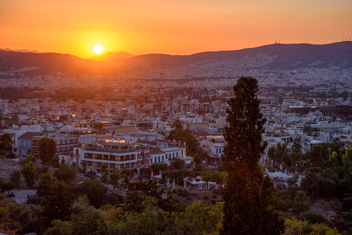 Athens at Sunset from Areopagus Hill