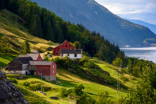 Traditional Farmstead Above Hardangerfjord, Norway