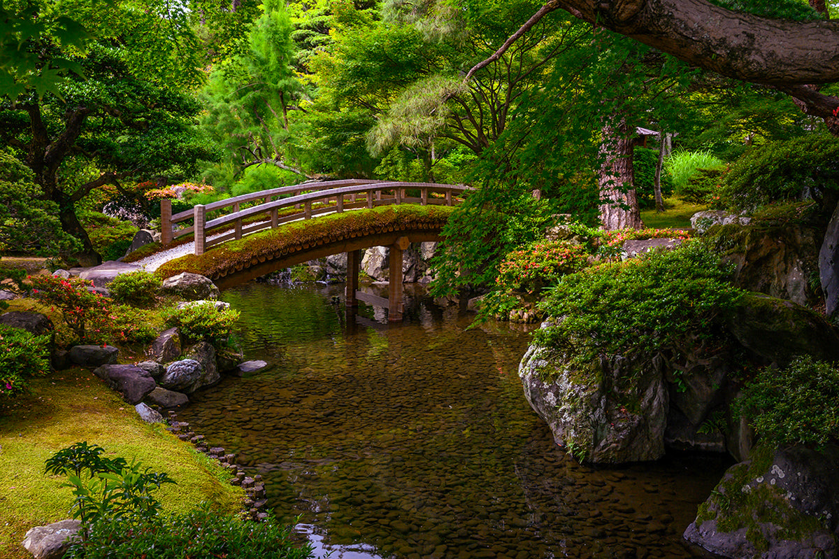 Bridge in the Kyoto Imperial Palace Garden, Japan