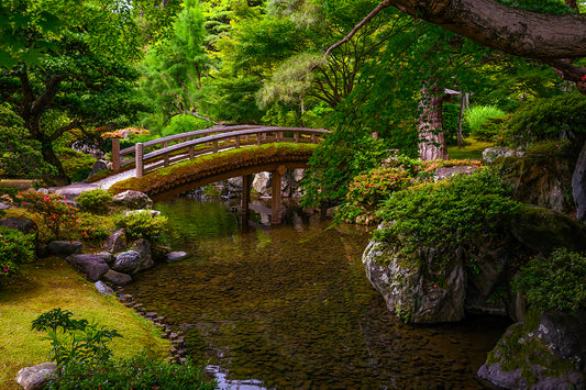 Bridge in the Kyoto Imperial Palace Garden, Japan