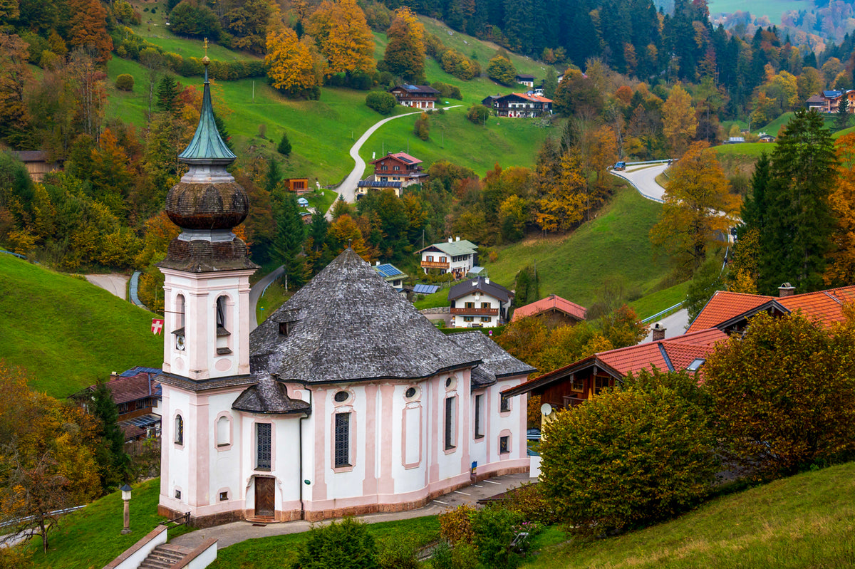 Maria Gern, Autumn Colors, Bavarian Alps, Germany
