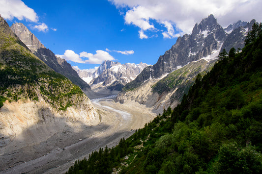 The Mer de Glace Glacer, Chamonix, France