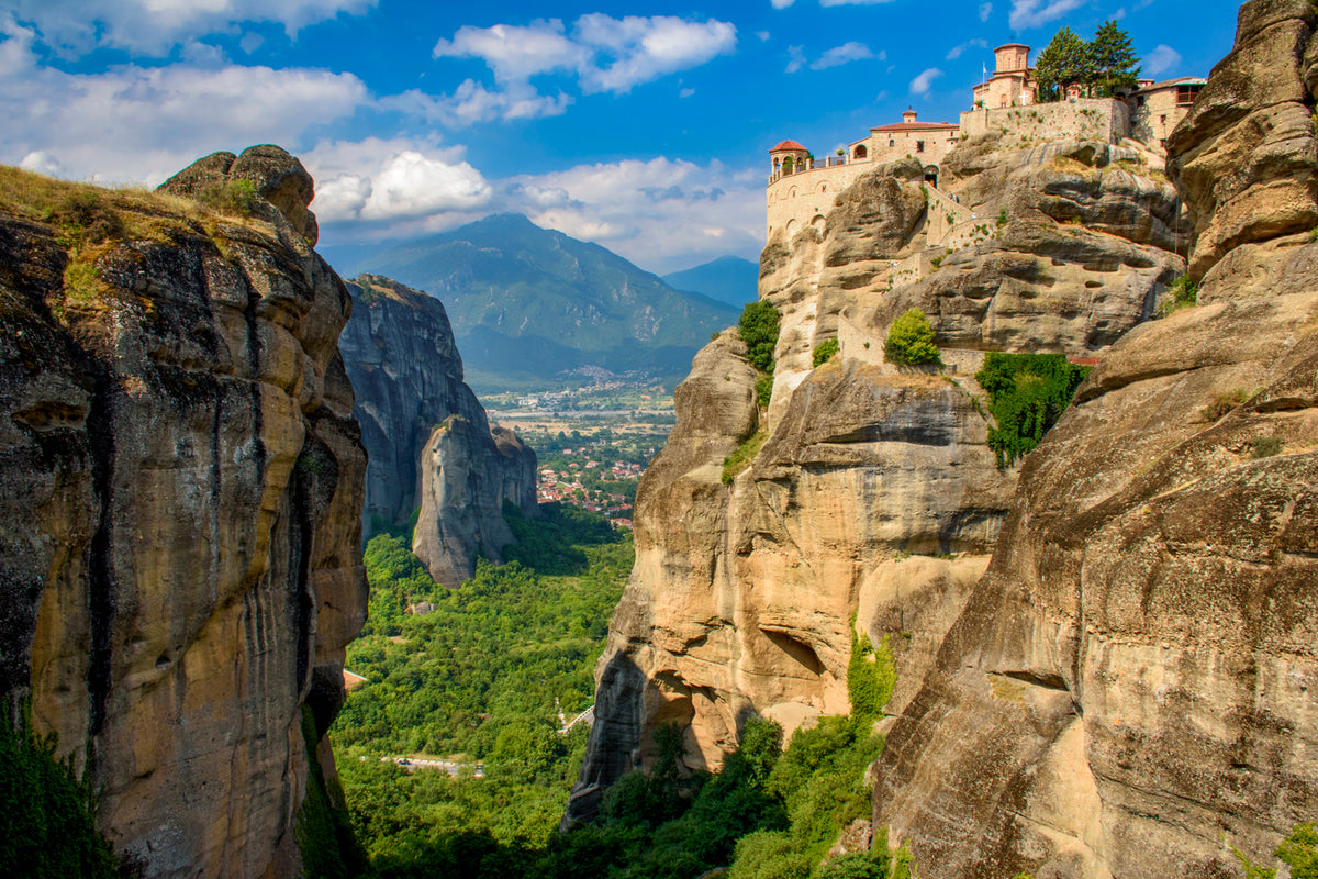 Meteora, Greece — Monastery Perched on Dramatic Rock Pillars