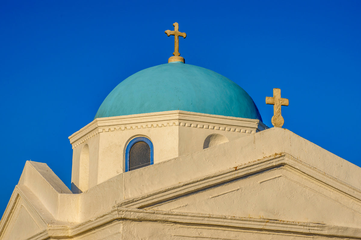 St. Nicholas Church, Mykonos — Blue Dome