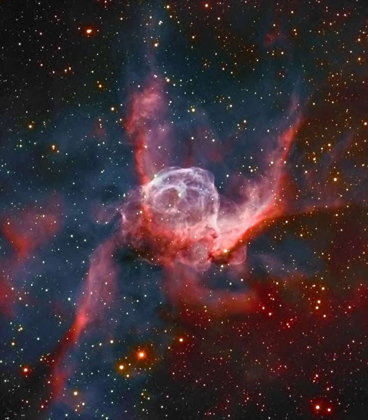 Thor's Helmet Nebula, Powered by Wolf-Rayet Star, NGC 2359
