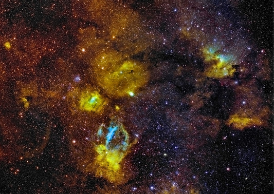 Bubble, Lobster Claw and Cave Nebulas