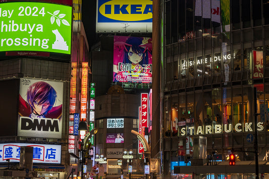 Shibuya Crossing, Night, Tokyo