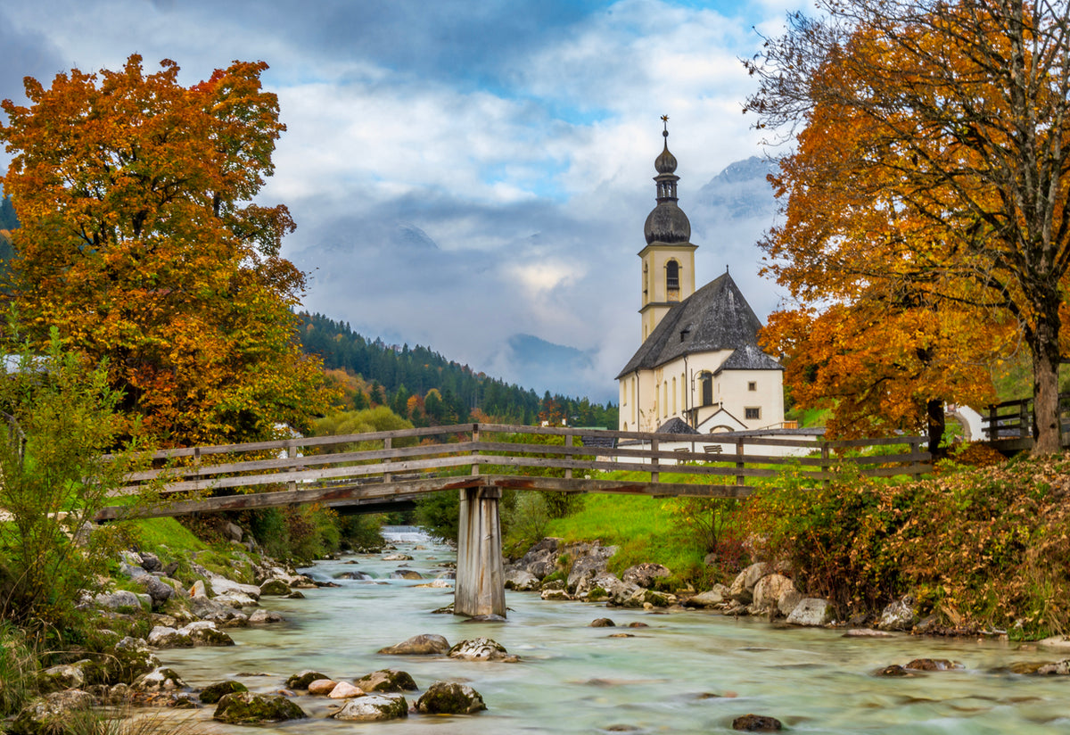 St Sebastians, Autumn Colors, Berchtesgaden, Bavarian Alps, Germany